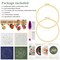 4 Sets Embroidery Starter Kit for Beginners Cross Stitch Stamped DIY Decor Craft